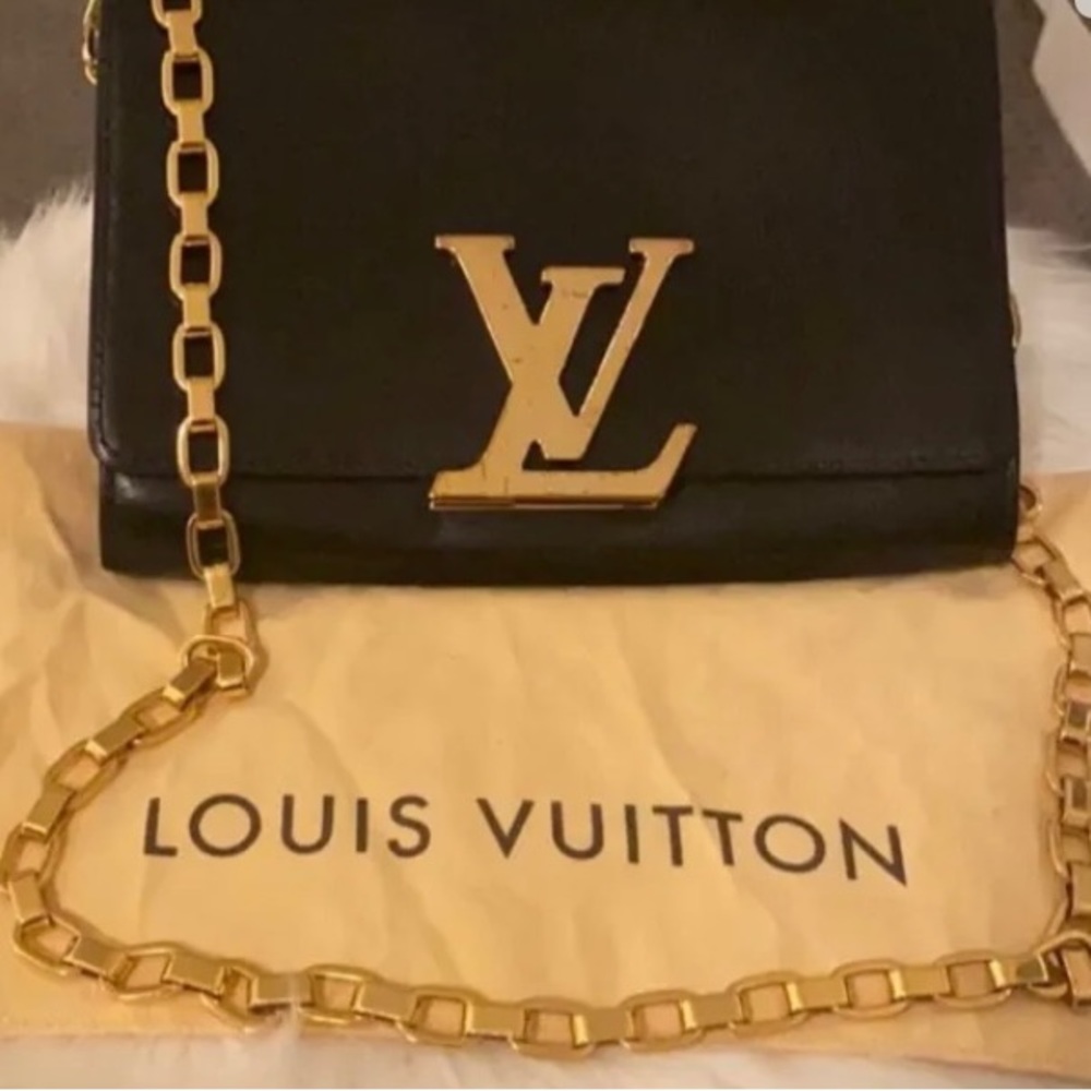 Louis Vuitton Louise authentic black bag.